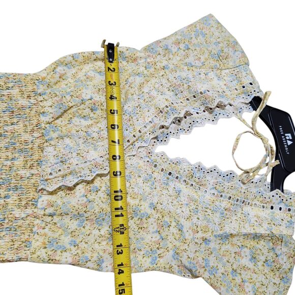 American Eagle Dress Size XS Lined Embroidered Short Sleeve - Picture 4 of 11